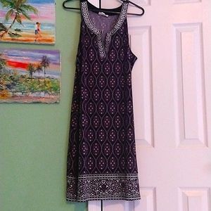 Beautiful Magnolia Grace size XL sleeveless paisley black and white dress.